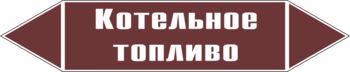 Маркировка трубопровода "котельное топливо" (пленка, 358х74 мм) - Маркировка трубопроводов - Маркировки трубопроводов "ЖИДКОСТЬ" - Магазин охраны труда и техники безопасности stroiplakat.ru